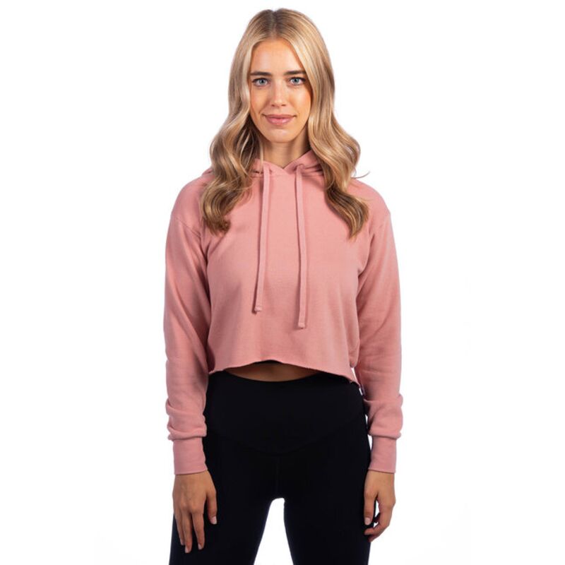 Ladies' Laguna Cropped Pullover Hooded Sweatshirt Thumbnail