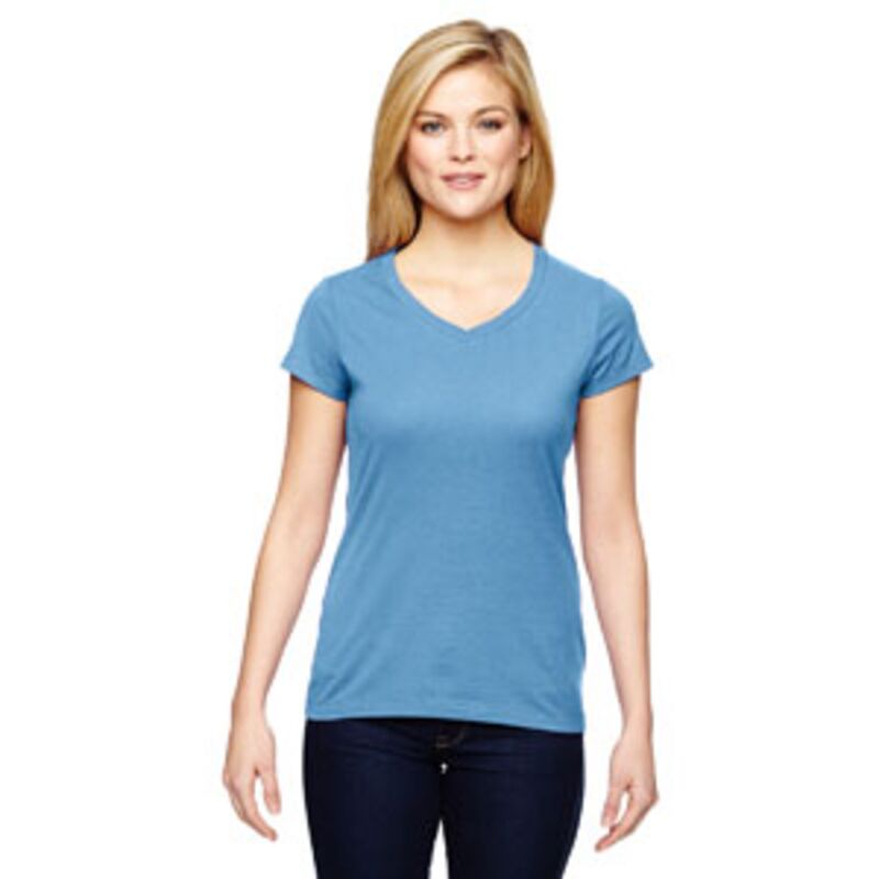 Ladies' Vapor® Cotton Short-Sleeve V-Neck T-Shirt Thumbnail