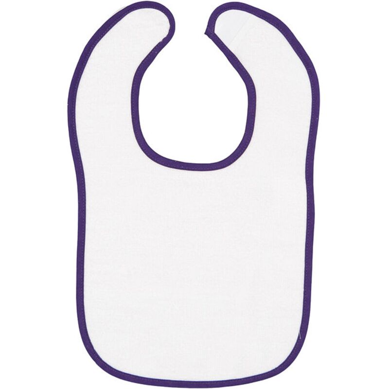 Infant Contrast Trim Terry Bib Thumbnail