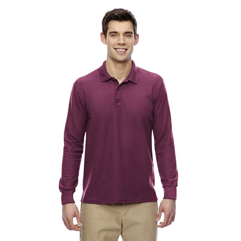 Adult Double Piqué Long-Sleeve Polo Thumbnail