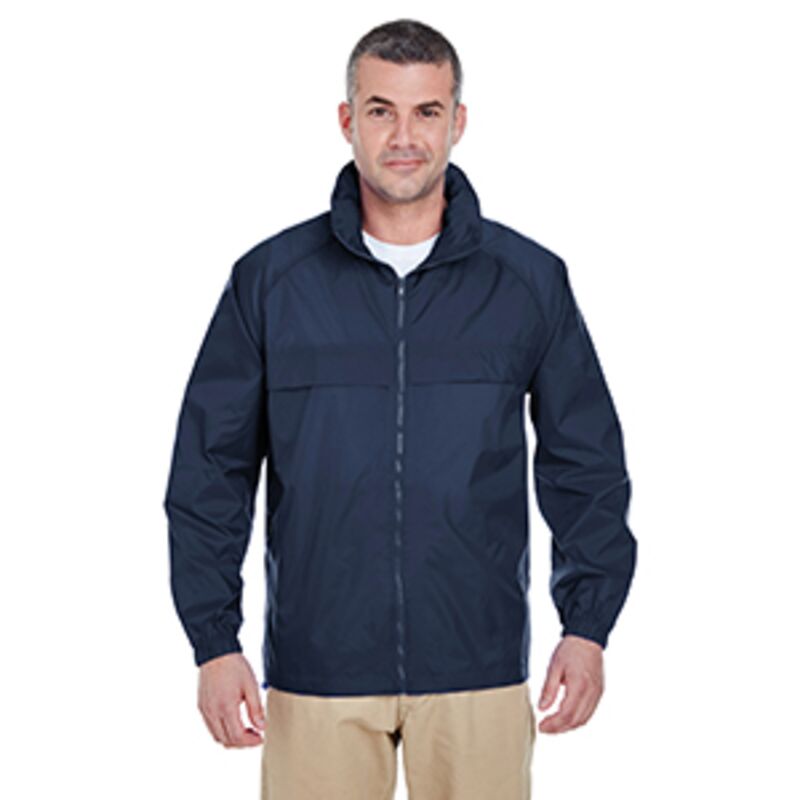 Adult Full-Zip Hooded Pack-Away Jacket Thumbnail