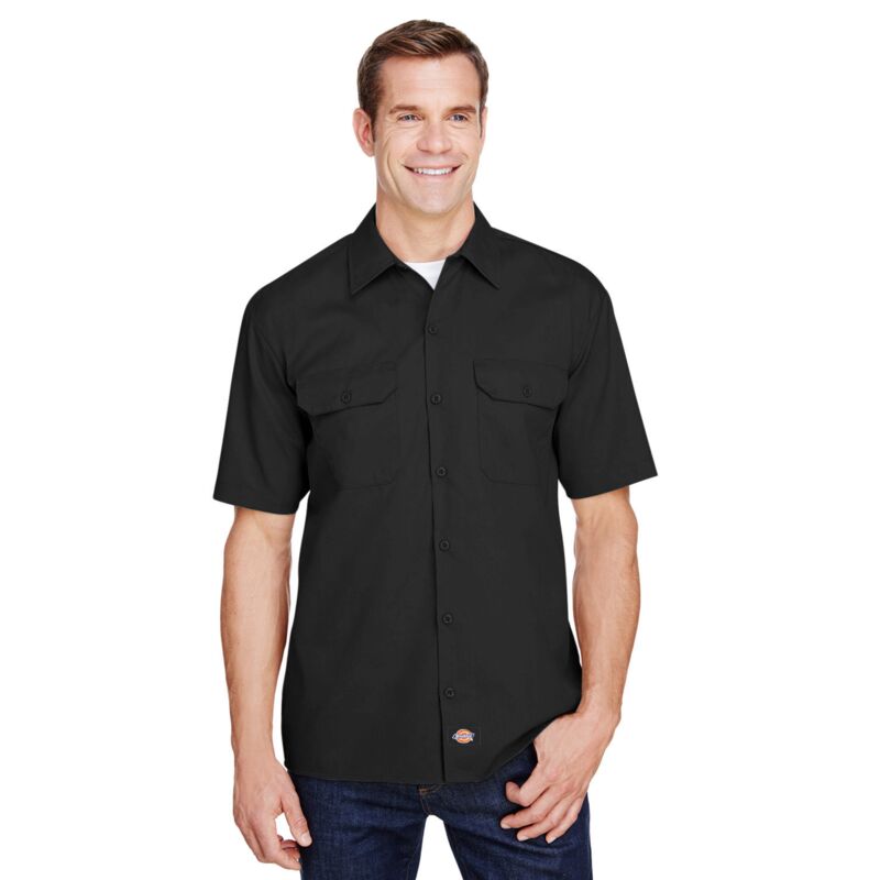 Men's FLEX Short-Sleeve Twill Work Shirt Thumbnail