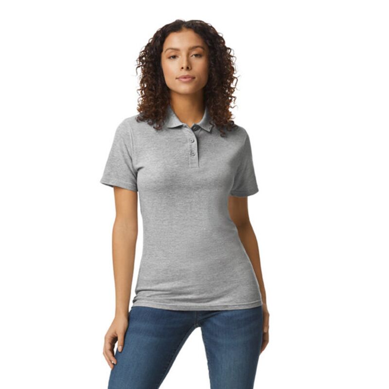 Ladies' Softstyle Double Pique Polo Thumbnail