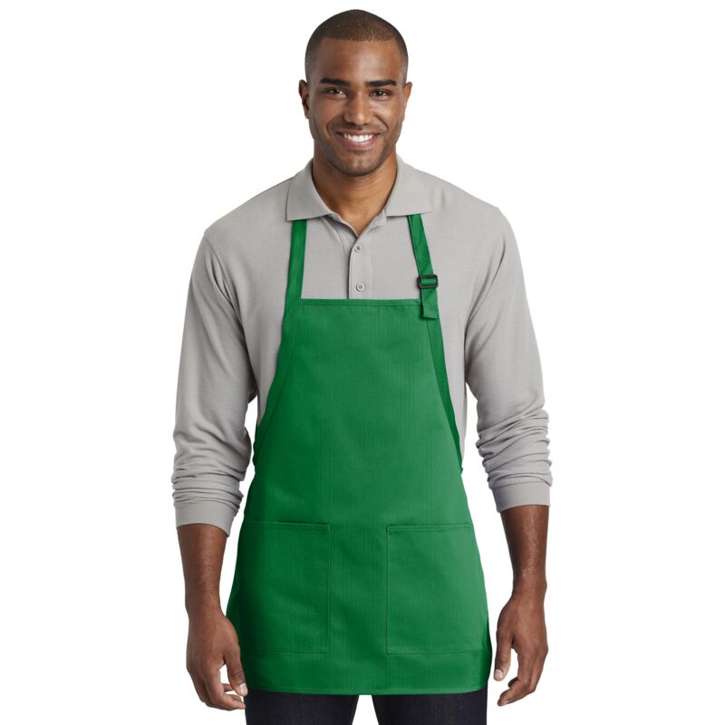 Medium Length Two Pocket Bib Apron Thumbnail